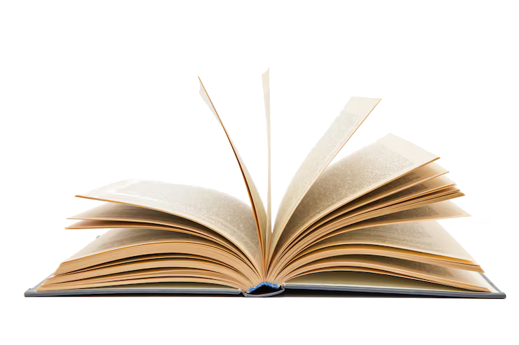 livro aberto em fundo branco 87394 13238